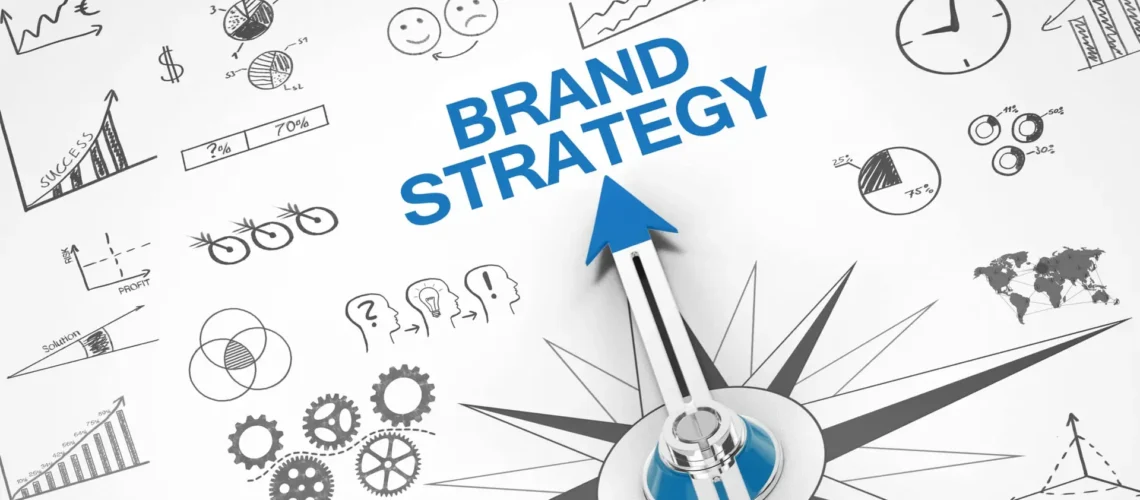 a compass pointing to a brand strategy